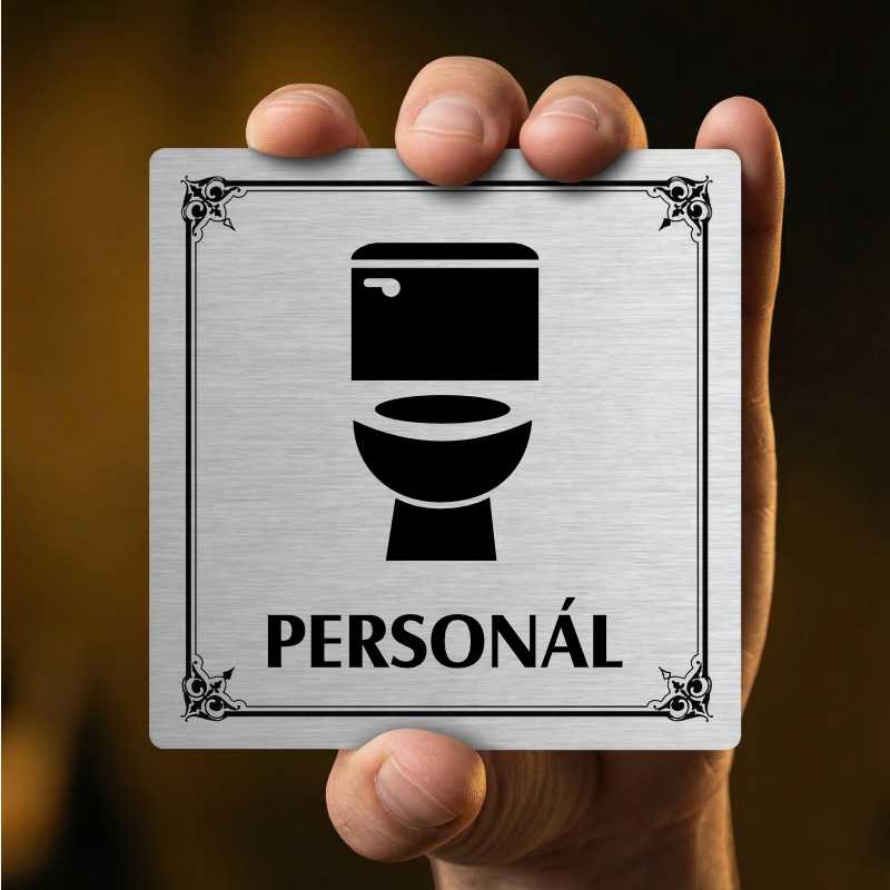 WC personál, 100x100mm, bílá, Kansas